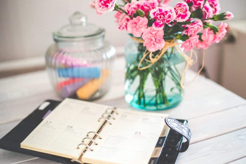 Wedding Planning Book with Flowers Sydney CBD Office