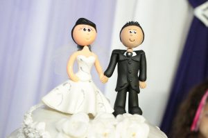 Bride & Groom Wedding Cake Topper