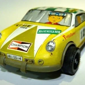 Yellow Tin Car Heirloom Wedding Anniversary Gift 10th year Anniversary Gift