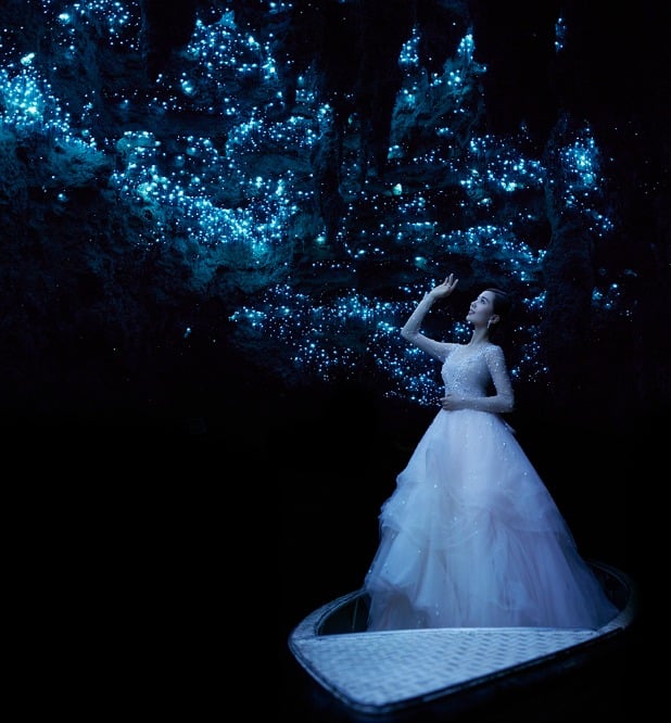 New Zealand Destination Weddings: Waitomo Glowworm Cave New Zealand