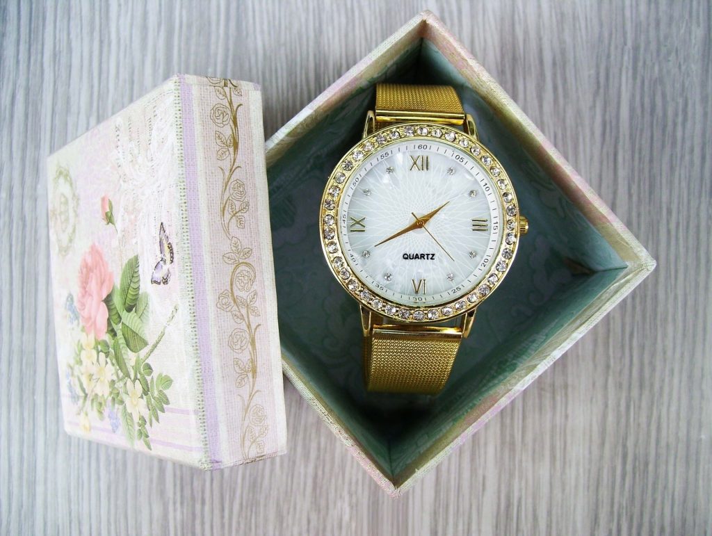 Wedding Anniversary Colours Gift: Gold Watch Gift