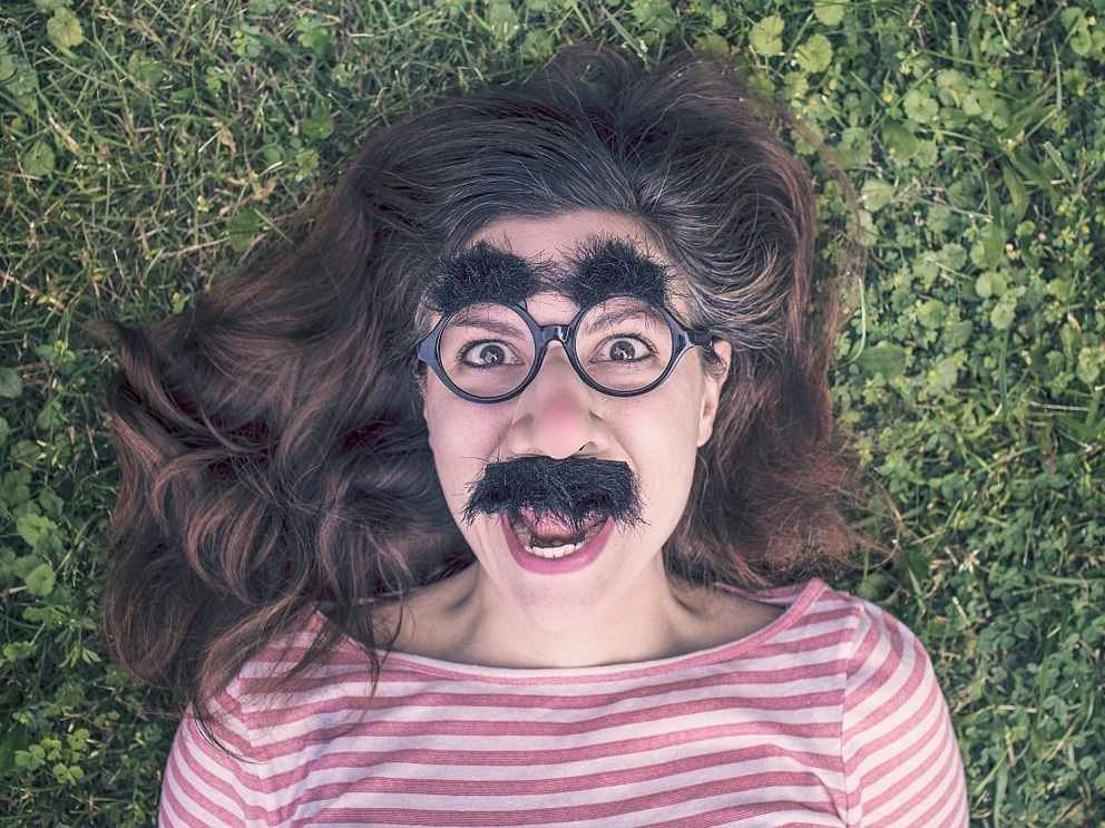 Bucksjack: Stalker Fiance Funny face boman fake funny glasses moustache eyebrows