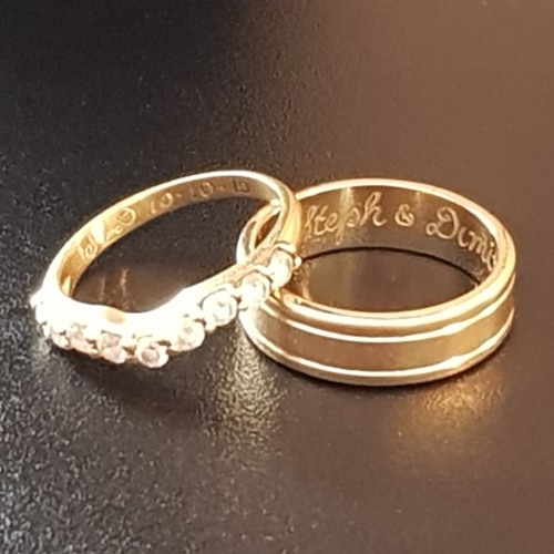 Wedding Exchange Gifts engraved wedding rings bands love