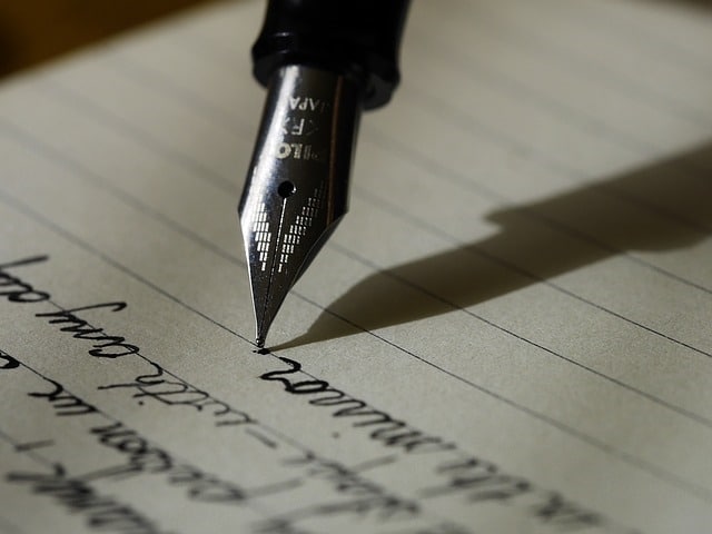 Wedding Exchange Groom Gifts Hand Written Letter Fountain Pen Scribe Writing
