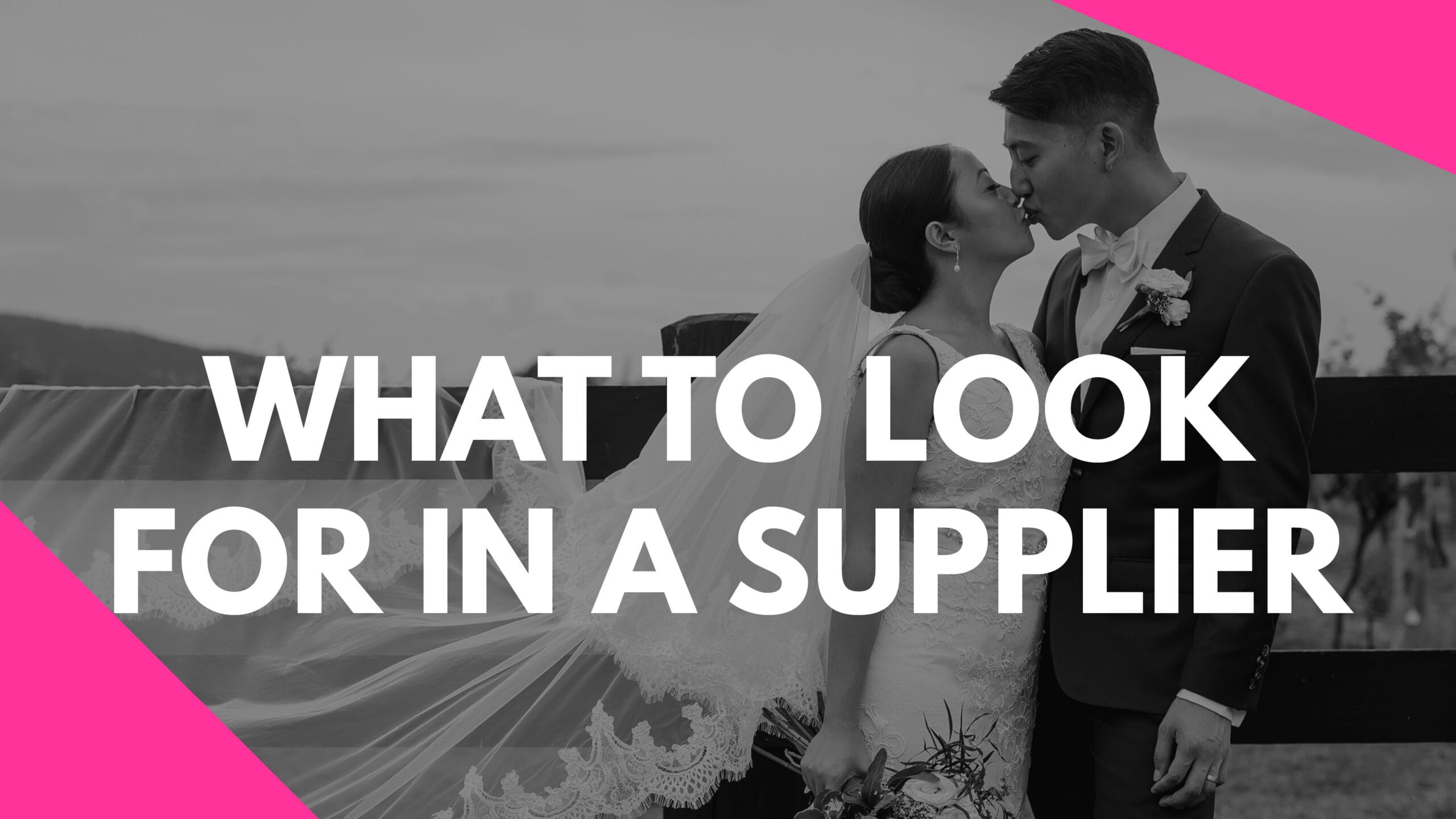What to Look For In A Wedding supplier