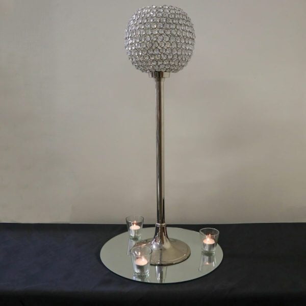 Tall Crystal Goblet Centrepiece