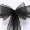 Organza Chair Sash - Black