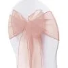Organza Chair Sash - Blush