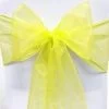 Organza Chair Sash - Bright Sun Yellow