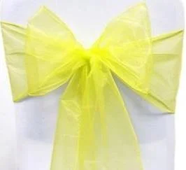 Organza Chair Sash - Bright Sun Yellow