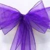 Organza Chair Sash - Cadbury Purple