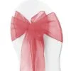 Organza Chair Sash - Coral
