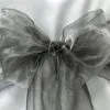 Organza Chair Sash - Dark Silver