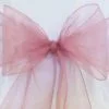 Organza Chair Sash - Dusty Pink