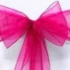 Organza Chair Sash - Hot Pink
