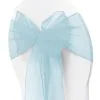 Organza Chair Sash - Light Blue
