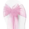 Organza Chair Sash - Light Pink