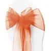 Organza Chair Sash - Orange