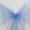 Organza Chair Sash - Powder Blue
