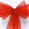 Organza Chair Sash - Red