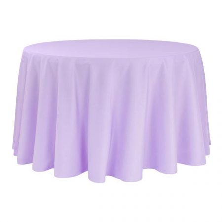 Polyester Round Table Cloth - Lavender 2.8m