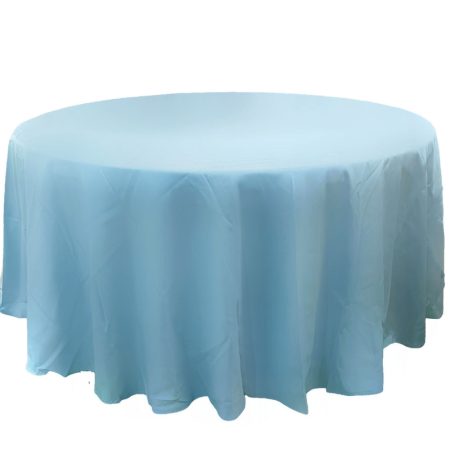 Polyester Round Table Cloth - Light Blue 3m 120inch