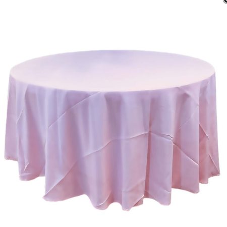 Polyester Round Table Cloth - Light Pink 3m
