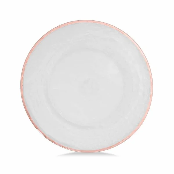 Rose Gold Rim Charger Plates