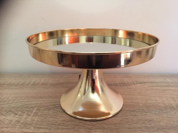 Gold Cake Stand Single Tier