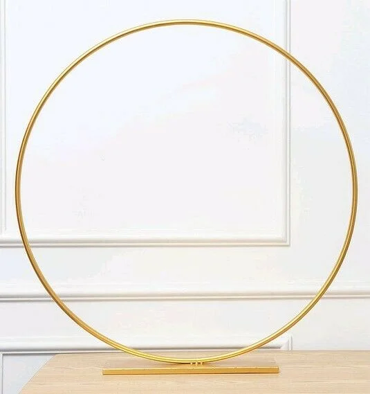 gold hoop backdrop