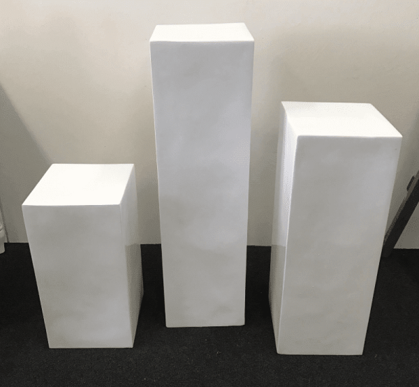 White Pedestal Plinth