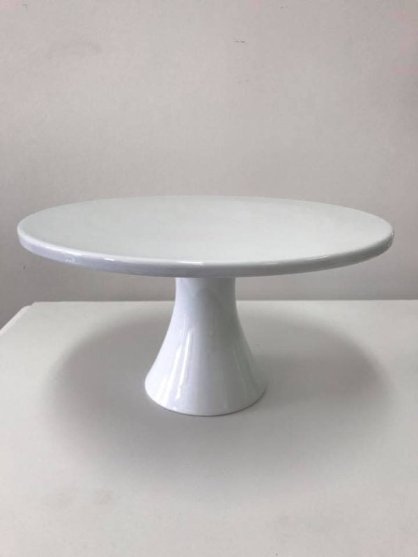 White cake stand