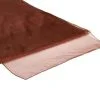 Organza Table Runner - Chocolate Brown