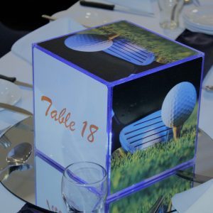Single Branded Corporate Centrepiece Cube