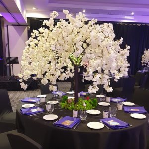 White Cherry Blossom Table Centrepiece