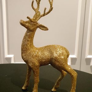 Gold Glitter Christmas Reindeer