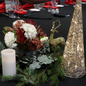 Custom Designed Christmas Themed Table Centrepieces