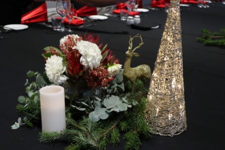 Custom Designed Christmas Themed Table Centrepieces