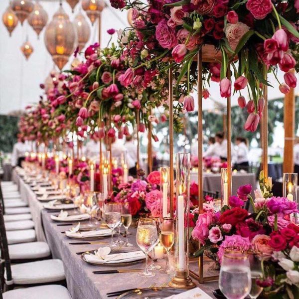 Tall flowers centrepieces