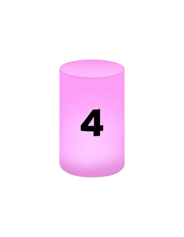 rgb light up table number single