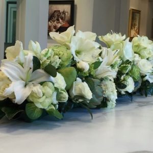 Bridal Table Flower Hedge - Bridal Table Long & Low Florals