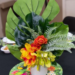 Artificial Tropical Floral Centrepiece