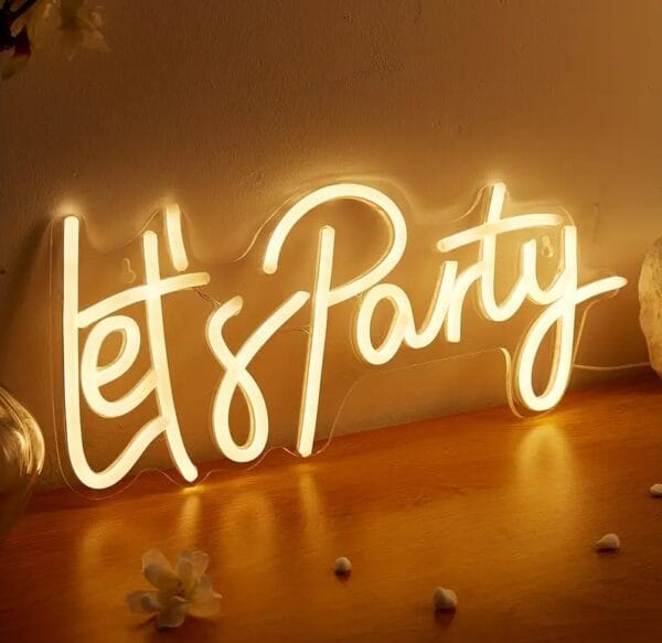 Let's Party Neon Light Sign