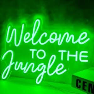 welcome to the jungle neon sign