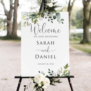 welcome wwedding sign