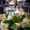 Glass Stems with Mini Floral Wreath