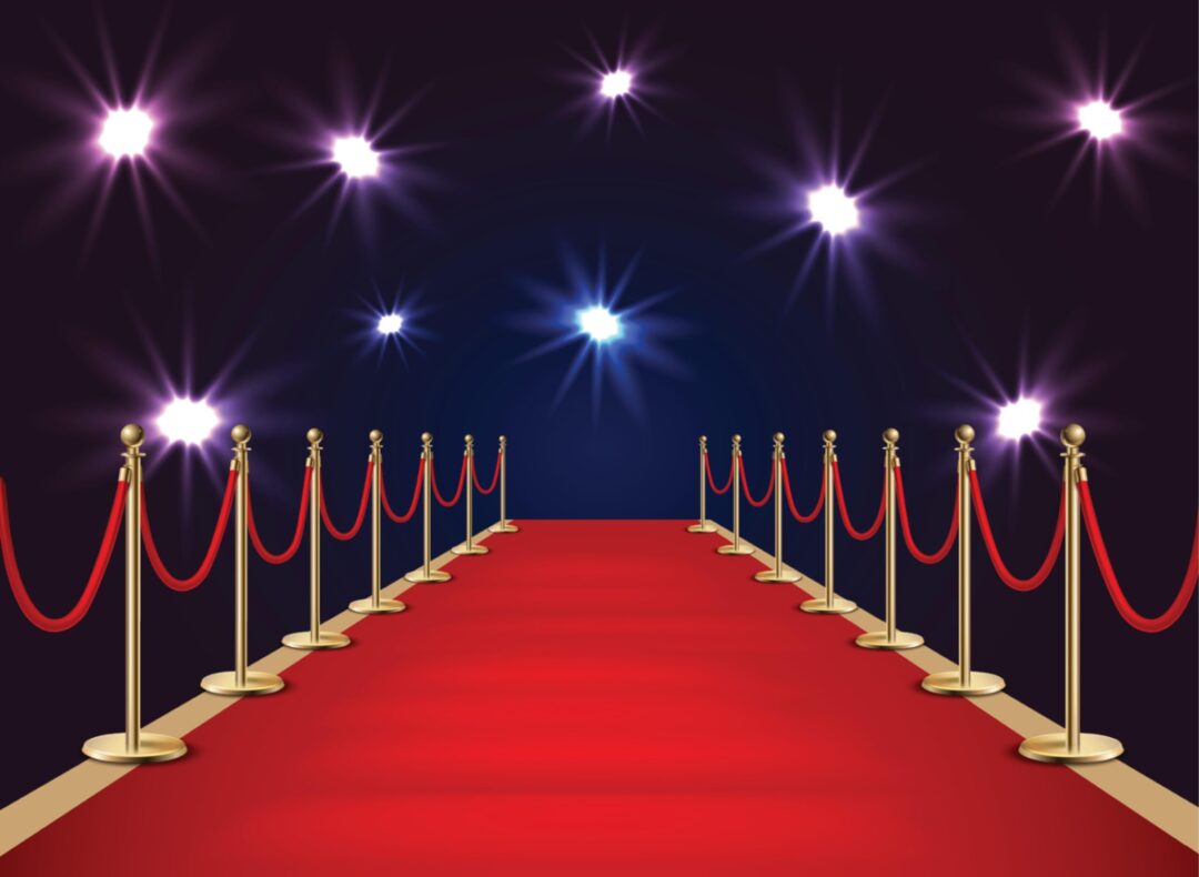 Hollywood Glam Red Carpet Entry