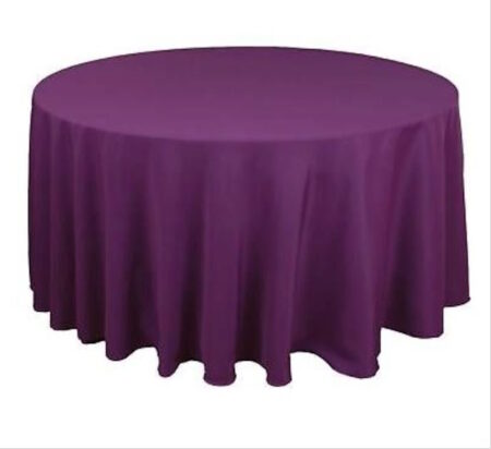 Polyester Round Table Cloth - Purple