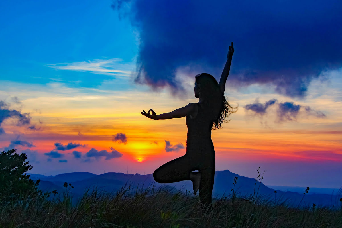 wellness and wellbeing yoga pose beach
