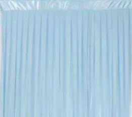 Light Blue Silk Backdrop Drapes